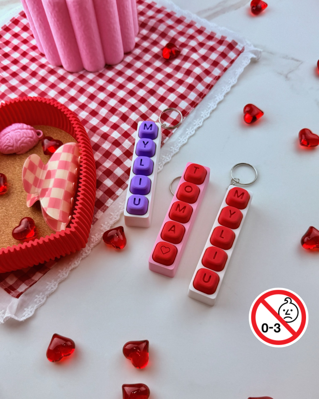 Personalizuotas fidget pakabukas - žaislas - Kora Design